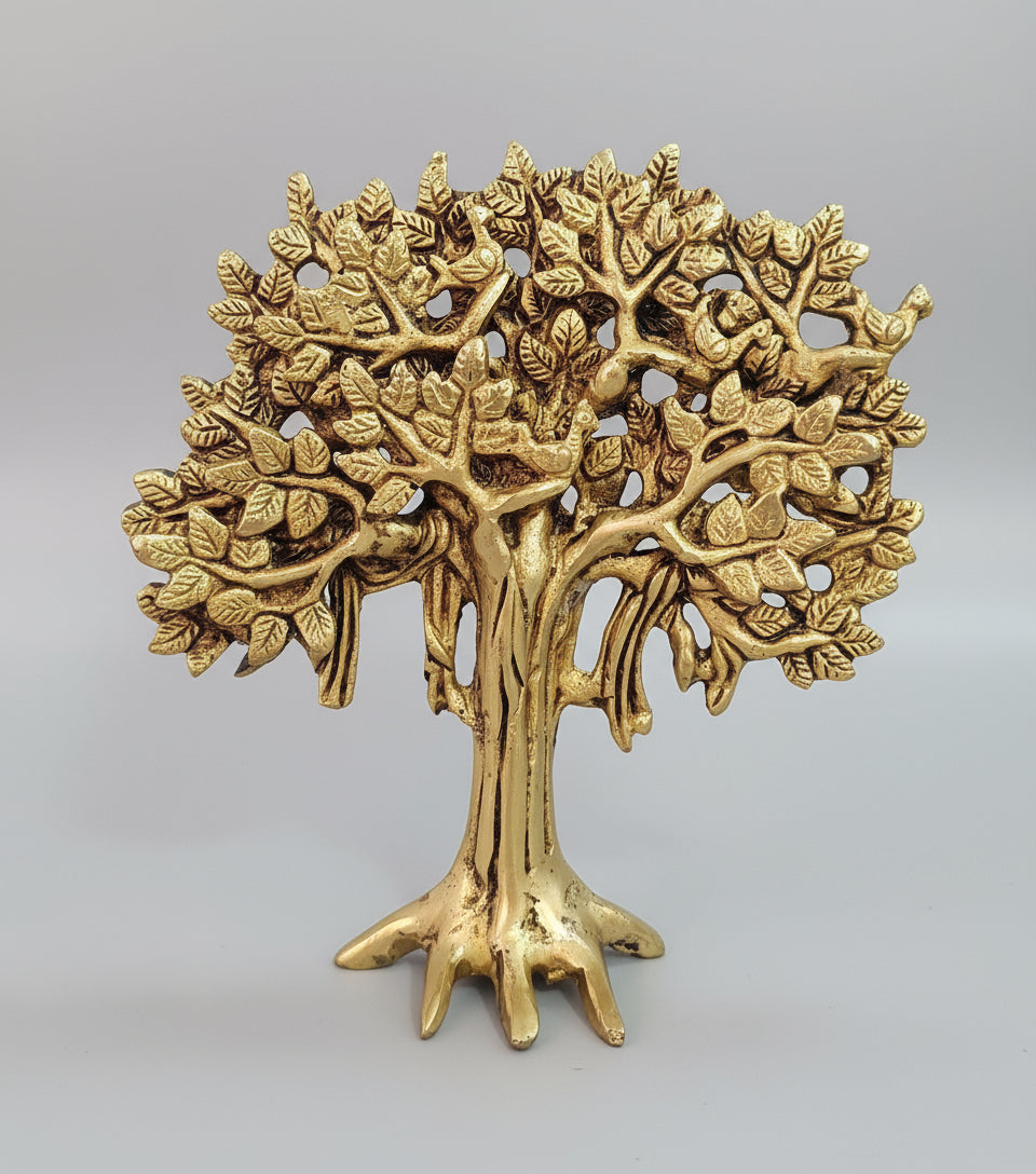 brass kalapavriksha tree for home décor/ temple/ gift item, 6"